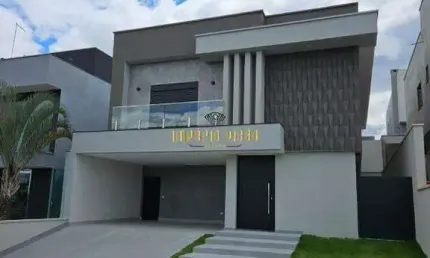 Casa Moderna com piscina e cozinha com ilha à venda no condomínio Real Park - Arujá - SP.