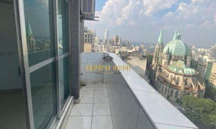 Sala comercial com 2 salas para venda com vista para Catedral da Sé no Centro de São Paulo-SP.