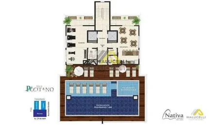 Apartamento 701 alto padrão no Edifício Positano no centro de Guaratuba-PR