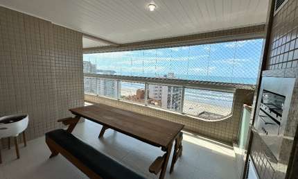 Apartamento 3 Dorms 135 m² no Bairro Aviação, Mobiliado e com Lazer Completo – Alto Padrão no Aviação com Vista Mar