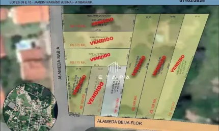 Terreno à venda, 413 m² por r$ 160.000,00 - jardim paraíso da usina - atibaia/sp