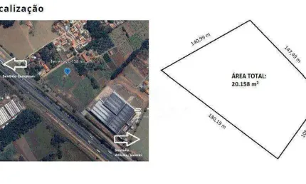 Terreno à venda, 20158 m² por R$ 4.900.000,00 - Ponte Alta - Atibaia/SP
