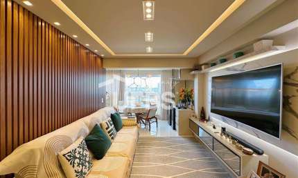 Excelente apartamento mobiliado no Blue Home Resort, localizado na Avenida T-3.