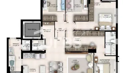 Apartamento com 3 quartos à venda na Rua 146, 350, Setor Marista, Goiânia