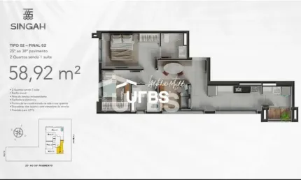 Apartamento com 2 quartos à venda na Avenida E, 00, Jardim Goiás, Goiânia
