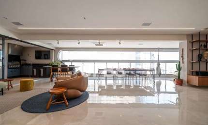 Luxuoso apartamento de 4 suítes no Setor Marista, Goiânia, com vista espetacular!  Desfrute de 287,28 m² de puro conforto e sofisticação no Condomínio Sinfonia Ecodesign