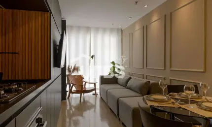 Apartamento com 1 quarto à venda na Avenida Deputado Jamel Cecílio, Jardim Goiás, Goiânia