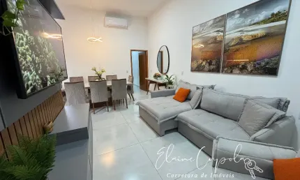 Casa novinha a venda! com 3 quartos, com armários planejados e ar condicionado na sala