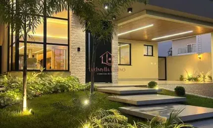 Casa Térrea no Alphaville, 3 Suítes, Escritório, Piscina e Porteira Fechada