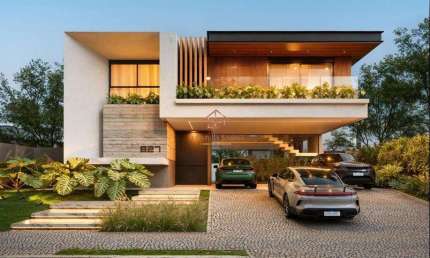 Sobrado Alto Padrão no Caribe Golf com 4 Suítes, Sauna e Automação Completa