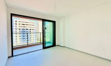 Studio a venda no beach class meireles, com 26m² e lazer no rooftop.
