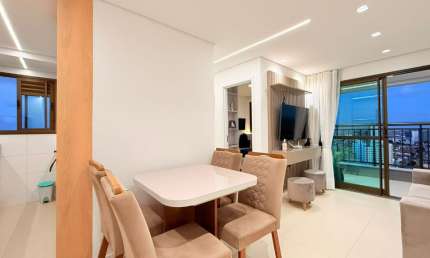 APARTAMENTO COM 2 QUARTOS E 2 BANHEIROS PROJETADO NO PRESIDENTE KENNEDY