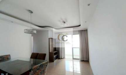 Apartamento mobiliado com 3 dormitórios, suíte e varanda - Andar alto na Água Branca