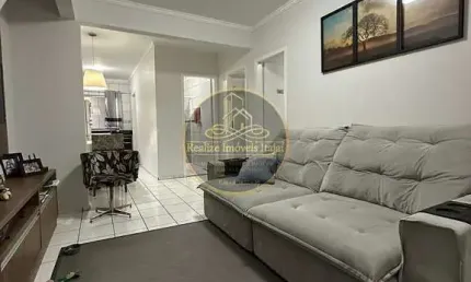 Apartamento semi mobiliado com 2 dormitórios com 70 m² por r$ 450.000,00, no são vicente- itajaí/sc aceita financiamento