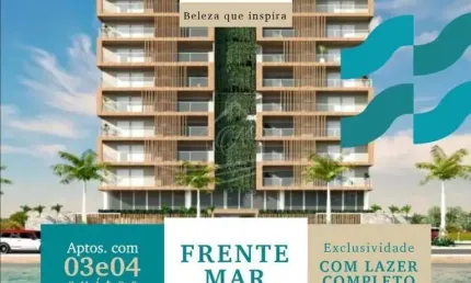 LANÇAMENTO ALTO PADRÃO! APARTAMENTO FRENTE MAR COM 03 OU 04 DORMITÓRIOS, PORTO NOVO, CARAGUATATUBA/SP