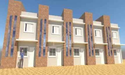 Sobrado novo em condomínio para venda com 02 dormitórios jardim tarumã, caraguatatuba/sp