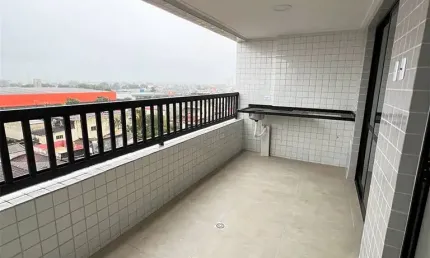 Guilhermina apto com 2 dorms , 1 suíte, amplo terraço, lazer total