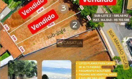Terreno à venda, 585m² por R$ 703.000,00 - Barro Vila Santista - Atibaia/SP