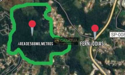 Área à venda, 588000 m² por R$ 7.500.000,00 - Jundiaizinho - Atibaia/SP