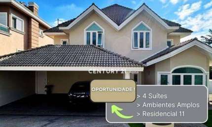 Casa com 4 dormitórios à venda, 435 m² por R$ 4.000.000,00 - Residencial Onze (Alphaville) - Santana de Parnaíba/SP
