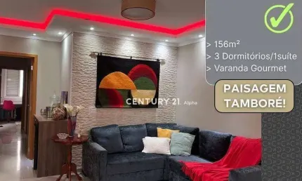 Apartamento com 3 dormitórios à venda, 156 m² por R$ 1.551.000,00 - Tamboré - Santana de Parnaíba/SP