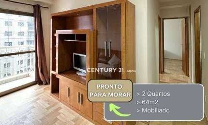 Apartamento com 2 dormitórios para alugar, 64 m² por R$ 6.500,00/mês - Alphaville Industrial - Barueri/SP