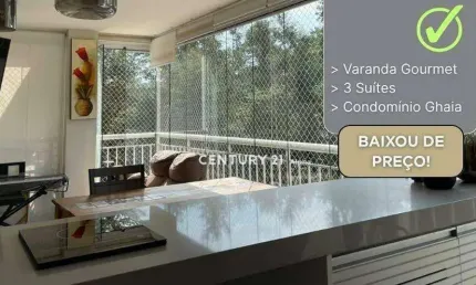 Apartamento de Luxo com 3 Suítes e Varanda Gourmet em Alphaville