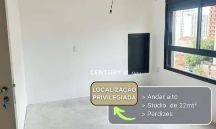 Studio com 1 dormitório à venda, 22 m² por R$ 380.000,00 - Perdizes - São Paulo/SP