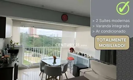 Apartamento com 2 suítes para alugar, 69 m² por r$ 7.500/mês - green valley - barueri/sp