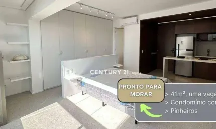 Apartamento com 1 dormitório, 41 m² - venda por R$ 1.300.000,00 ou aluguel por R$ 10.167,17/mês - Pinheiros - São Paulo/SP