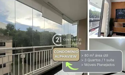 Apartamento com 3 dormitórios à venda, 80 m² por r$ 499.999,00 - jardim tupanci - barueri/sp
