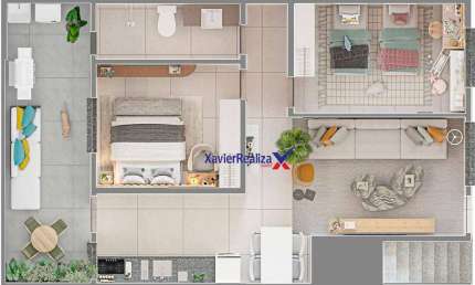 Casa com 2 dormitórios à venda, 53 m² por R$ 317.935,00 - Chácaras Reunidas Santa Terezinha - Contagem/MG