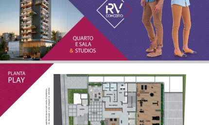 RV conceito 1/4 sala/ Stúdio  no melhor do Rio Vermelho