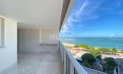 Vista para o mar, com 03 quartos com 02 suítes alto padrão