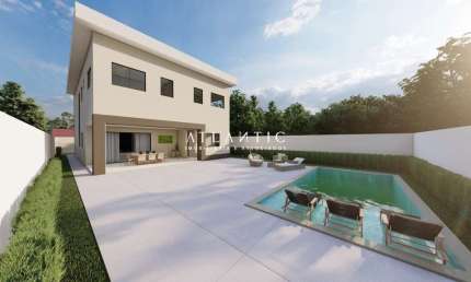 Casa Duplex em construção, 4 quartos com lazer em Interlagos