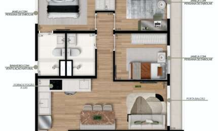 Apartamento com 3 quartos à venda no Cambuci, São Paulo 