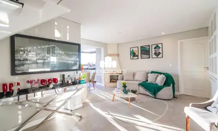 Cobertura Duplex de 192m² com 4 quartos e 2 vagas livres. Ecoville