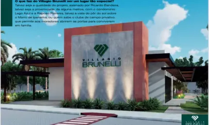 Terreno residencial villagiobrunelli em condomínio fechado.