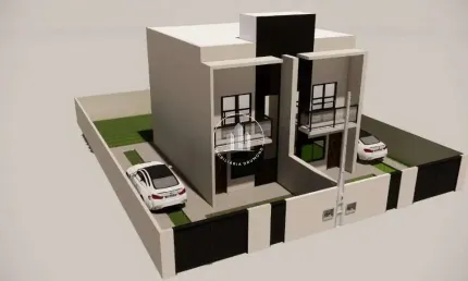 Sobrado Geminado 2 Quartos 75m² - Sertão do Maruim - EST