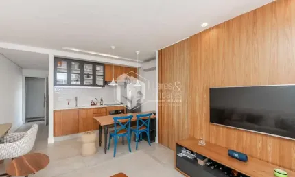 Apartamento tipo para venda e locação em Vila Nova Conceição com 1 quarto, sendo 1 suíte, 69m²
