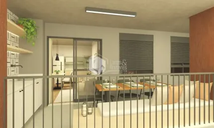 APTO À VENDA, COM 57M²  2 DORM 1 SUÍTE, COM PONTO PARA AR COND. AQUECIMENTO A GÁS, PONTO DE COOKTOP