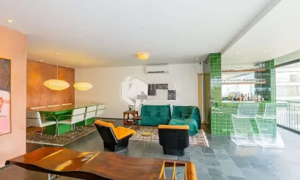 Apartamento tipo para venda em brooklin com 3 quartos, sendo 3 suítes, 218m²