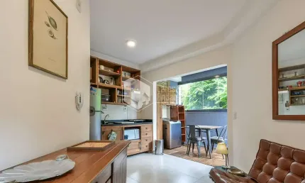 Apartamento garden para venda em Pinheiros com 1 quarto, 47m²