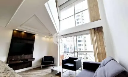 Duplex para venda em vila nova conceição com 1 quarto, sendo 1 suíte, 57m²