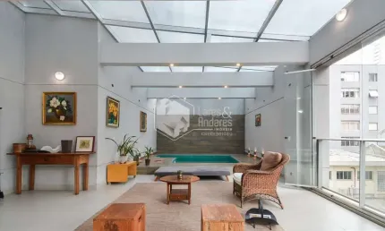 Apartamento garden para venda em Moema com 2 quartos, sendo 2 suítes, 169m²