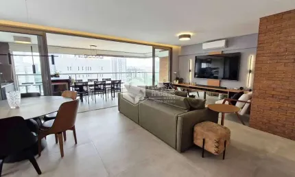 Apartamento tipo para venda em brooklin paulista com 3 quartos, sendo 3 suítes, 141m²