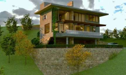 Casa de alto padrão- Onde o Luxo encontra o silêncio das montanhas
