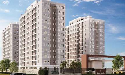 Apartamentos 2 e 3 dormitórios - Condomínio Clube - Sacada c/ churrasqueira
