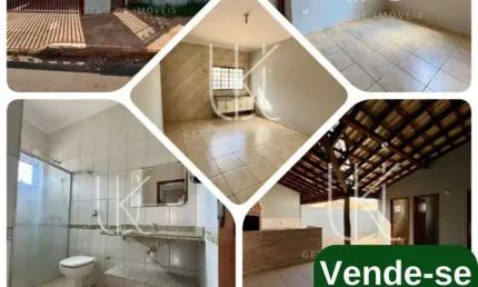 Casa para Venda em Fernandópolis, Jardim Santo Afonso, 3 dormitórios, 2 banheiros, 2 vagas
