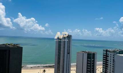 Flat/Studio  com Vista para o Mar, 49m², 1 Quarto, Sala 2 Ambientes,  Lazer e Excelente Localização!